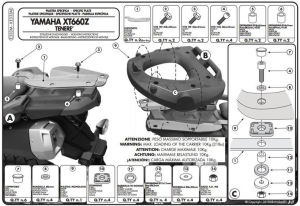 Givi E333M Yamaha Xt 660Z Tenere  Arka Çanta Demiri