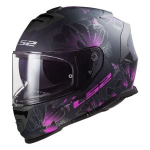 Ls2 Storm 2 Kask Burst Mat Siyah Pembe