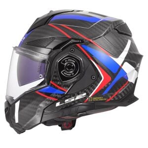 LS2 Advant X Karbon Future II Kask Beyaz Mavi