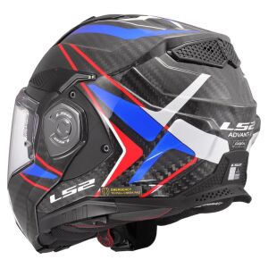 LS2 Advant X Karbon Future II Kask Beyaz Mavi