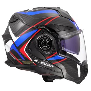 LS2 Advant X Karbon Future II Kask Beyaz Mavi