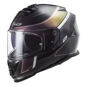 LS2 Storm 2 Kapalı Kask Velvet Mat Siyah Gökkuşağı LS2 Storm 2 Velvet Mat Siyah Gökkuşağı Kask XS