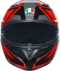 Agv K3 Kask Compound Siyah Kırmızı