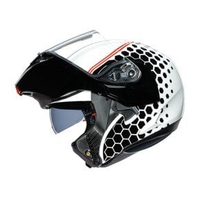 Agv Compact St Mlt Plk Detroit Beyaz Siyah