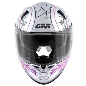 Givi Stoccarda Kask Mendhi Mat Gri Pembe