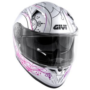 Givi Stoccarda Kask Mendhi Mat Gri Pembe