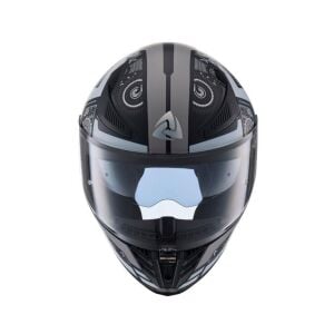 Nukrohelmet YM-853 Güneş Vizörlü Kapalı Kask Combat Gri Siyah