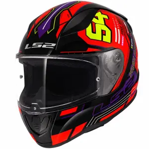 LS2 RAPID 2 Kapalı Kask Rush Kırmızı Sarı Siyah