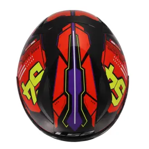 LS2 RAPID 2 Kapalı Kask Rush Kırmızı Sarı Siyah
