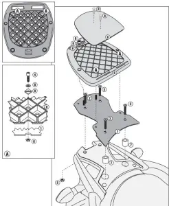 Givi SR3101M Suzuki Dl 650 V-Strom Arka Çanta Demiri