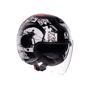 AGV Eteres Kask History Matt Black Red