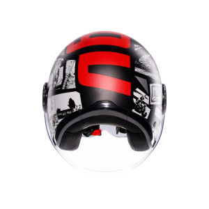 AGV Eteres Kask History Matt Black Red