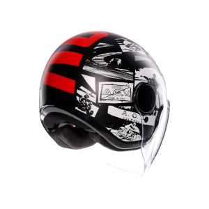 AGV Eteres Kask History Matt Black Red