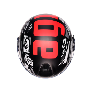 AGV Eteres Kask History Matt Black Red