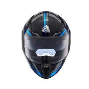 Nukrohelmet YM-853 Güneş Vizörlü Kapalı Kask Power Mavi Siyah