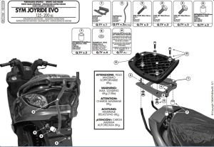 Givi SR233M Sym Joyride Evo 125-200 Arka Çanta Demiri