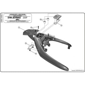 Givi SR232 Sym Joymax 250-Evo-Gts Arka Çanta Demiri