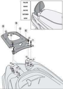 Givi SR7052M Sym Joymax 300I (12-14) Arka Çanta Demiri