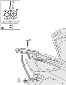 Givi SR7052M Sym Joymax 300I (12-14) Arka Çanta Demiri