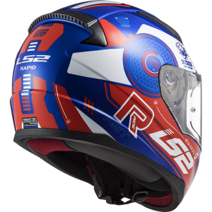LS2 Rapid Stratus Kask Mavi Kırmızı