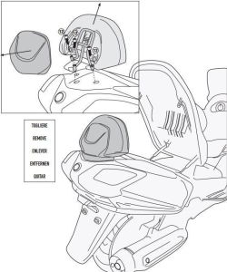 Givi E291 Sym Hd Evo 125-200 (07-14) Arka Çanta Demiri