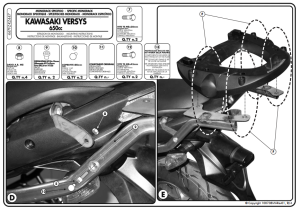 Kappa KZ447 Kawasaki Versys 650 Arka Çanta Demiri