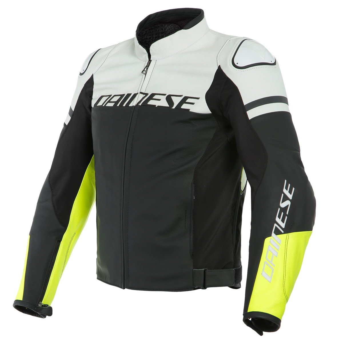 Dainese Agile Deri Mont Beyaz Sarı
