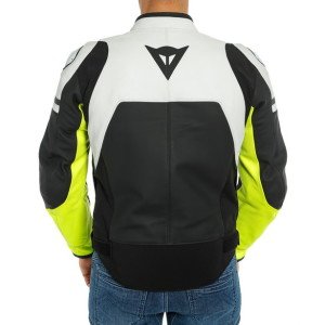 Dainese Agile Deri Mont Beyaz Sarı