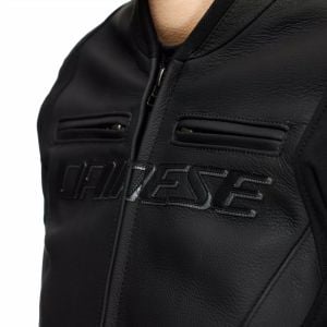 Dainese Racing 5 Kadın Deri Ceket Siyah