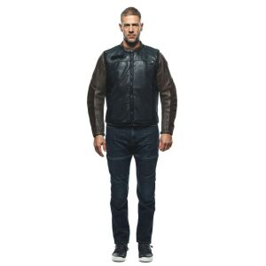 Dainese Smart Deri Yelek Siyah