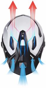 NEXX X.Wed 2 Kask X-Patrol Gri Kırmızı