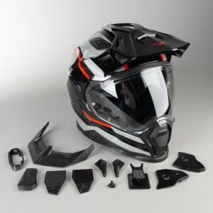 NEXX X.Wed 2 Kask X-Patrol Gri Kırmızı