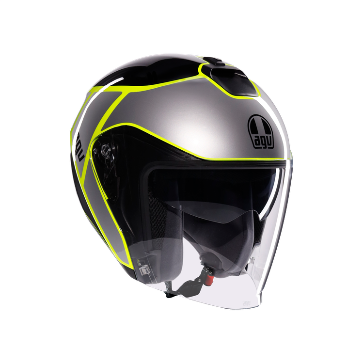 AGV Irides Kask Davao Black  Grey Yellow