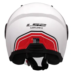 LS2 AIRFLOW 2 Açık Kask COURSE Mat Beyaz Kırmızı