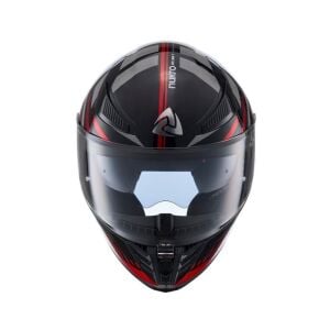 Nukrohelmet YM-853 Güneş Vizörlü Kapalı Kask Power Kırmızı Siyah