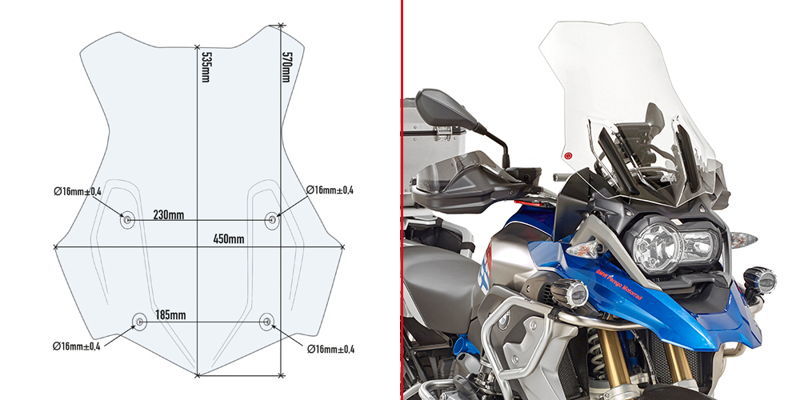Givi 5124DT Bmw R1200GS Ön Cam
