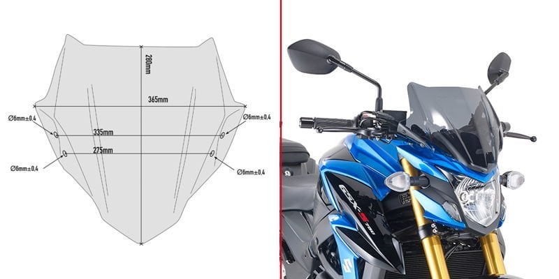 Givi A3113 Suzuki GSX S750 Ön Cam