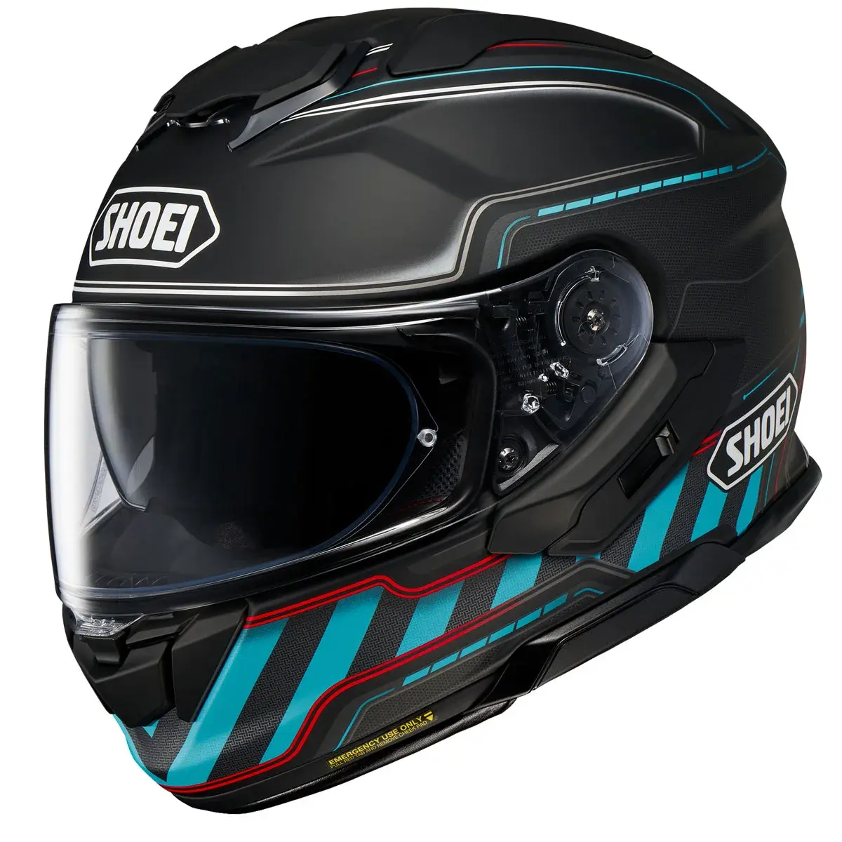 SHOEI GT-Air 3 Kapalı Kask Discipline TC-2 Beyaz Mavi Kırmızı