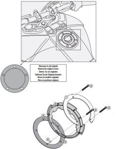 Givi BF23 Depoüstü Çanta Bağlantı Aparatı (Yamaha)