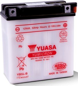 Yuasa Akü YU-YB5L-B (DC) 12V 5A Kuru Şarjlı