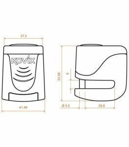 Kovix Ks6 Bm Alarmlı Disk Kilit Metal