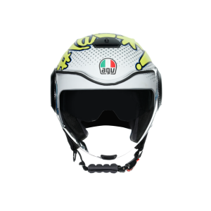 AGV Orbyt Kask Multi Vibes Mat Gri Sarı