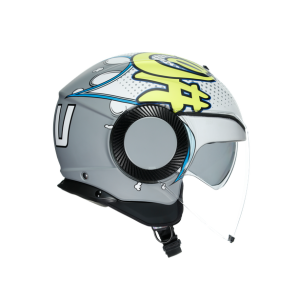 AGV Orbyt Kask Multi Vibes Mat Gri Sarı