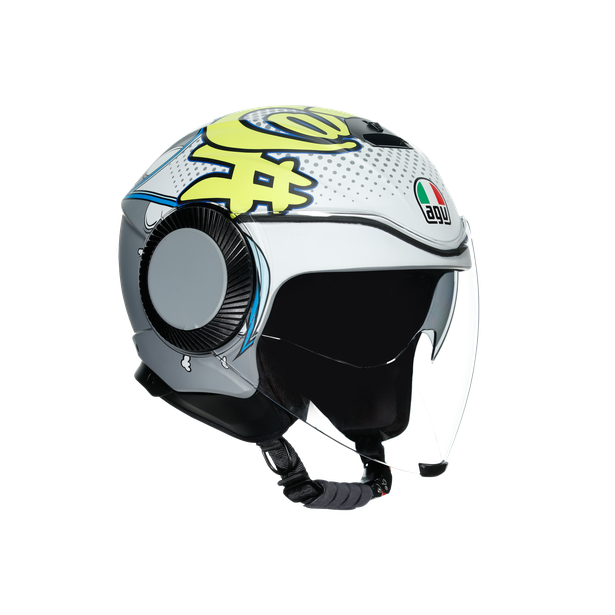 AGV Orbyt Kask Multi Vibes Mat Gri Sarı