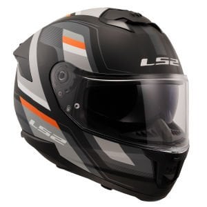 Ls2 Stream 2 Kask Vintage Mat Siyah Gri Beyaz Kırmızı