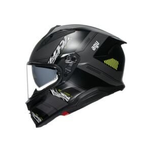 AGV K7 Kyber Kask Matt Grey Yellow Fluo