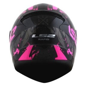 LS2 Rapid Palimnesis Kask Mat Siyah Pembe