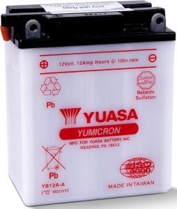 Yuasa Akü YU-YB12A-A (DC) 12V 12A Kuru Şarjlı