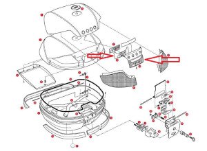 Givi Z732Kit Çanta Reflektörü Orta Kırmızı V46