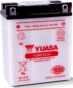 Yuasa Akü YU-YB12A-B (DC) 12V 12A Kuru Şarjlı